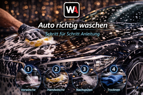 Außenpflege 1: Auto richtig waschen – Schritt für Schritt Anleitung - Auto richtig waschen – Anleitung für perfekte Autopflege