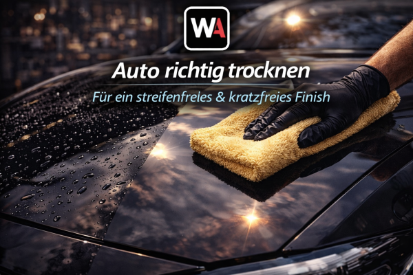 Außenpflege 4: Auto trocknen – So vermeidest du Wasserflecken - Auto trocknen – Ohne Streifen &amp; Wasserflecken