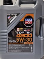 LIQUI MOLY TOP TEC 4200 5W30 Motoröl NEW GENERATION 5L 3707 504.00 507.00 LL-04