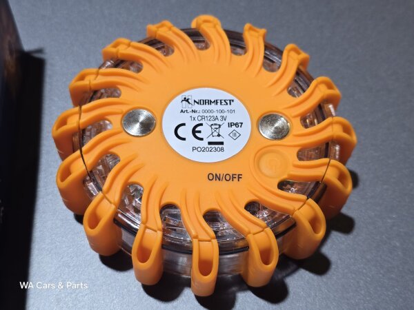 LED Warnleuchte Rundumleuchte Blinkleuchte Gelbes Warnlicht 0000-100-101 NF