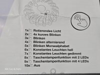 LED Warnleuchte Rundumleuchte Blinkleuchte Gelbes Warnlicht 0000-100-101 NF