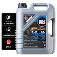Motoröl LIQUI MOLY 3756 Top Tec 4600 5 W-30 Motorenöl Leichtlauf Motor Öl 5L