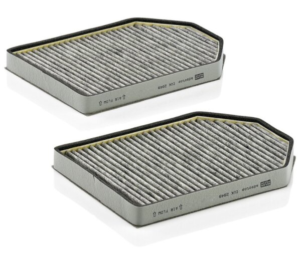 Innenraumfilter mit Aktivkohle MANN FILTER CUK2949-2