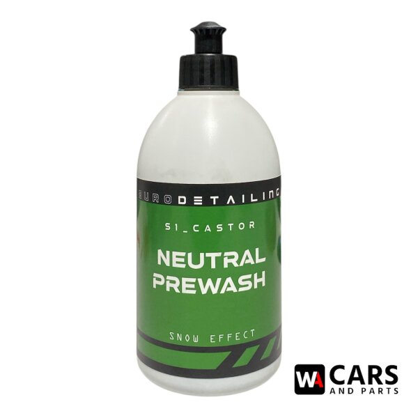 Eurodetailing S1 Castor Neutral Prewash 500 ml – pH-neutrales Snow-Foam Konzentrat mit starkem Gleiteffekt