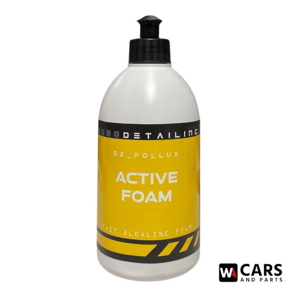 Eurodetailing S2 Pollux Active Foam 500 ml – Alkalisches Snow-Foam Konzentrat für starke Vorreinigung