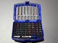 Bit Box 57 Teilig Bitsatz Torx Imbus Kreuz Schlitz T10...