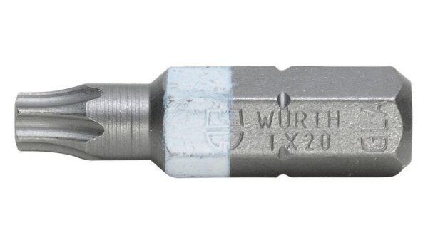 Bit TX C 6,3 (1/4 Zoll) Torx TX20 Würth 10 Stück 06143120