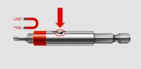 Würth 1/4 zoll Bithalter magnetisch einfach...
