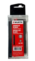 100x WÜRTH Abbrechklingen extrem scharf 18mm...