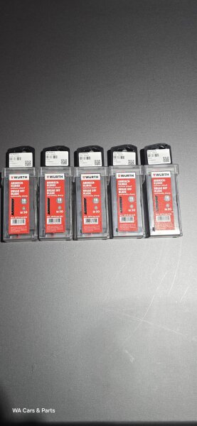 250x WÜRTH Abbrechklingen extrem scharf 18mm für 2K Cuttermesser Teppichmesser 071566031