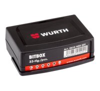 Bitbox Würth 33tlg Bitset Bitsatz Bitsortiment magnetischer Bithalter 0614400301