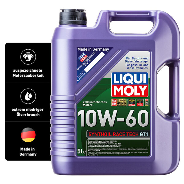 Liqui Moly Synthoil Race Tech GT1 10W-60 Motoröl 6 Liter  5 + 1 1391 1390