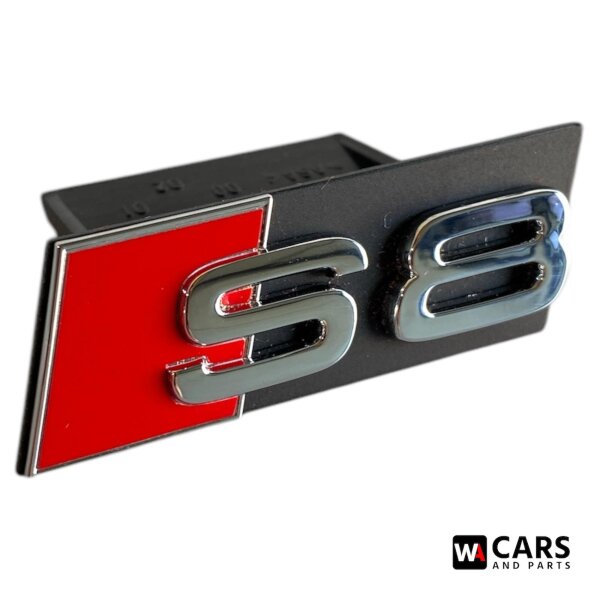 Original Audi A8 S8 D2 Schriftzug S8 Logo Emblem Kühlergrill