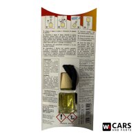 Aroma City Car Vanille Auto Duftanhänger mit Holzverschluss – warmer, sanfter Vanilleduft für Fahrzeuginnenraum & Rückspiegel, Made in Italy