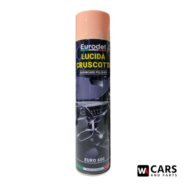 Eurodet Euro 600 Cockpit- & Kunststoffpflegespray – Pesca (Pfirsich), 600 ml