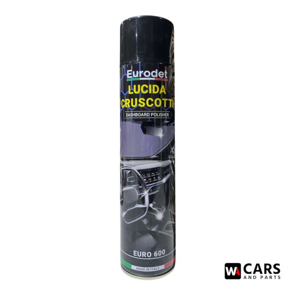 Eurodet Euro 600 Cockpit- & Kunststoffpflegespray – Tabacco (IT) / Tabakduft (DE) 600 ml