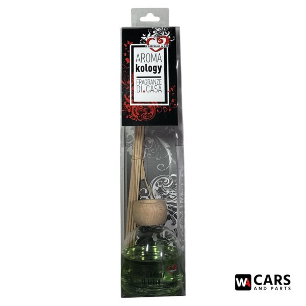 Aromakology Raumduft Diffuser Tè Verde (Grüner Tee) 100 ml – Stäbchen-Duftspender für Zuhause, Büro & Auto, frische grüne Duftnote