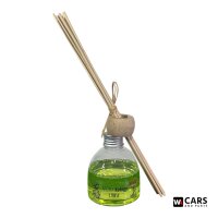 Aromakology Raumduft Diffuser Limone – Frischer Zitronenduft für Auto & Zuhause, stilvoller Duftspender mit Holzstäbchen