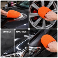 Mikrofaser Wachs Applikator Pad 125×120 mm – Ultra weicher Applikator für Auto Wachs, Pflege & Reinigung (1 Stück)