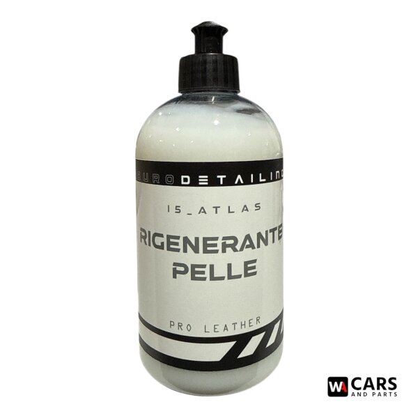 Eurodet I5 Atlas Regenerierende Lederpflege 500 ml – Pflegeemulsion für Autoleder, reinigt, nährt und erhält Geschmeidigkeit im Innenraum