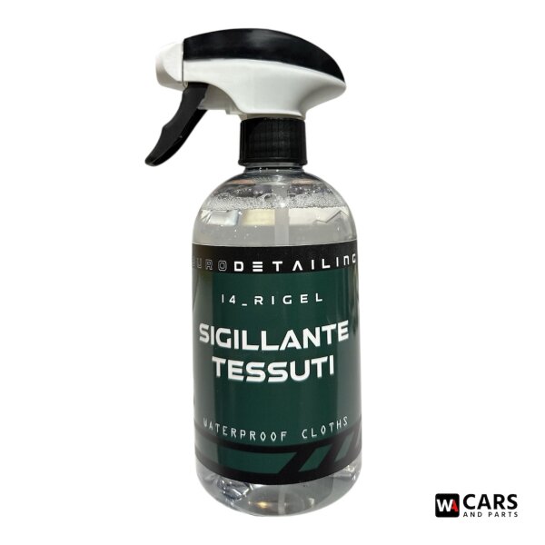 EURODETAILING I4_RIGEL Textilversiegelung & Imprägnierung für Autositze, Cabrioverdecke & Stoffe – 500 ml Profi-Schutz
