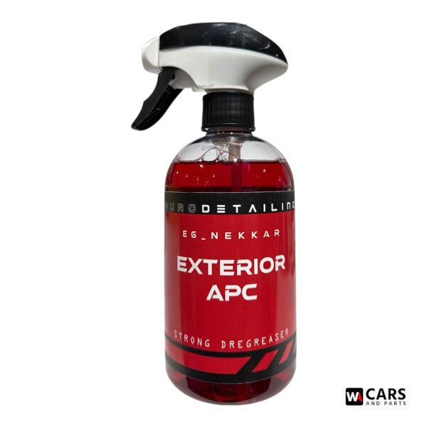 E6_NEKKAR Exterior APC Strong Degreaser – Hochwirksamer Außenreiniger für Lack, Felgen, Kunststoff & Motorraum, entfernt Fett, Öl, Insekten und starken Schmutz, 500 ml