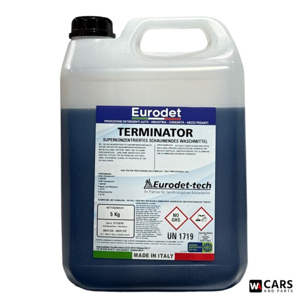 Eurodet Terminator Vorreiniger Aktivschaum LKW PKW Vorwäsche Hochkonzentrat 5kg