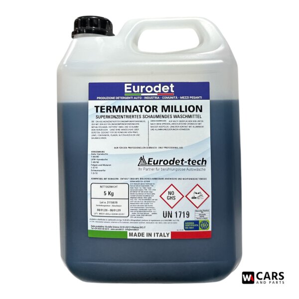 Eurodet Terminator Million Vorreiniger Aktivschaum PKW LKW Vorwäsche Hochkonzentrat 5kg
