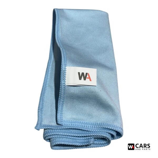 WA Cars & Parts Microfasertuch Glas 40x40 cm 300 GSM streifenfrei Fenster Spiegel Autoglas