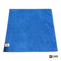WA Cars & Parts Microfasertuch 40x40 cm 380 GSM Premium Reinigungstuch Auto Pflege Blau