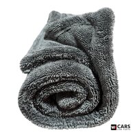 WA Cars & Parts Premium Trocknungstuch 50x80 cm 1400 GSM Double Twisted Loop Autopflege Grau