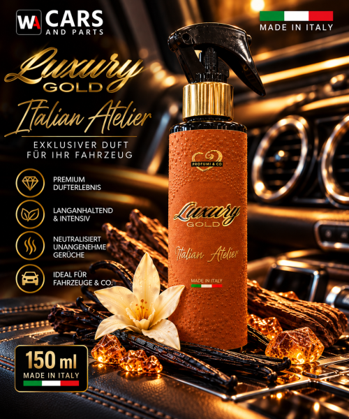 Luxury Gold Italian Atelier – Premium Fahrzeugparfum 150 ml | Made in Italy